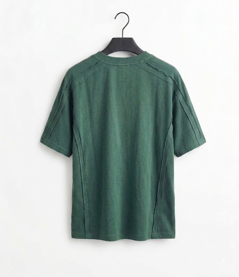 Premium Textured Green Oversized T-Shirt