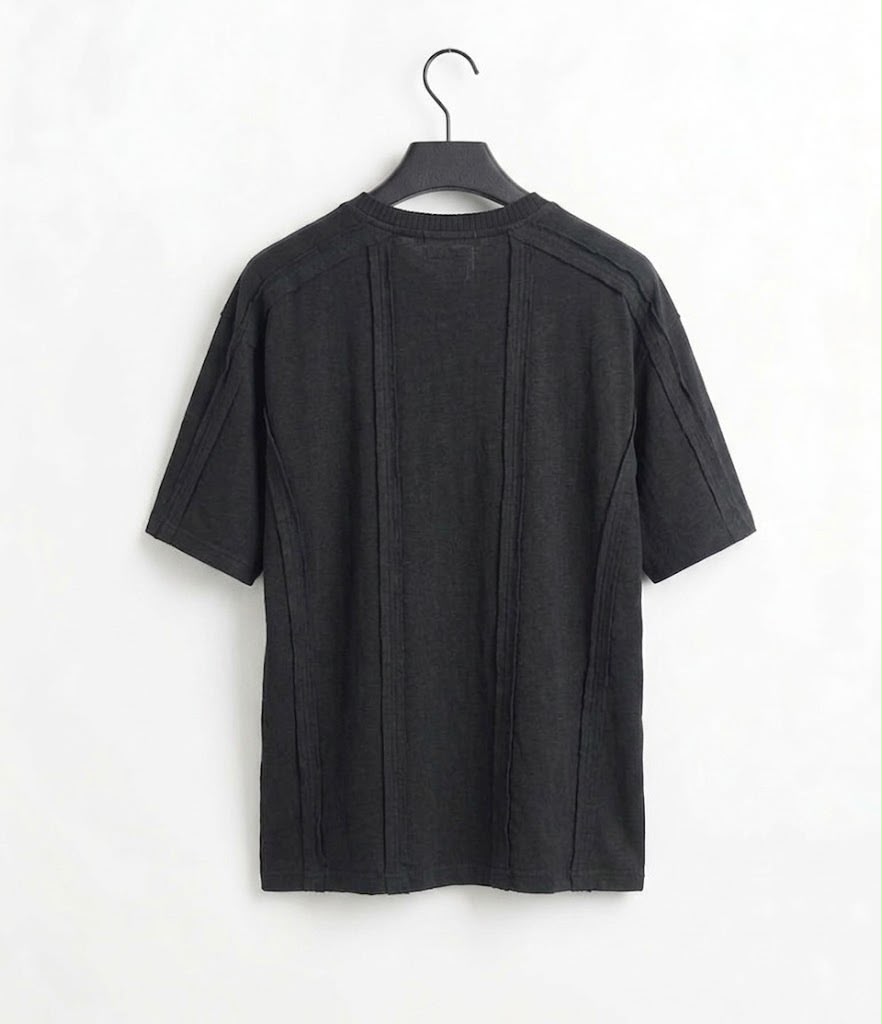 Premium Textured Black Oversized T-Shirt
