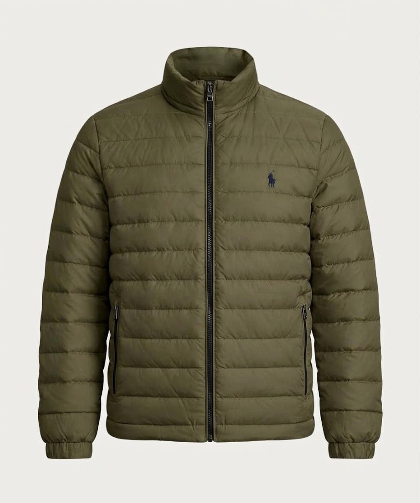 Premium Puffer Jacket [ Olive Green ]