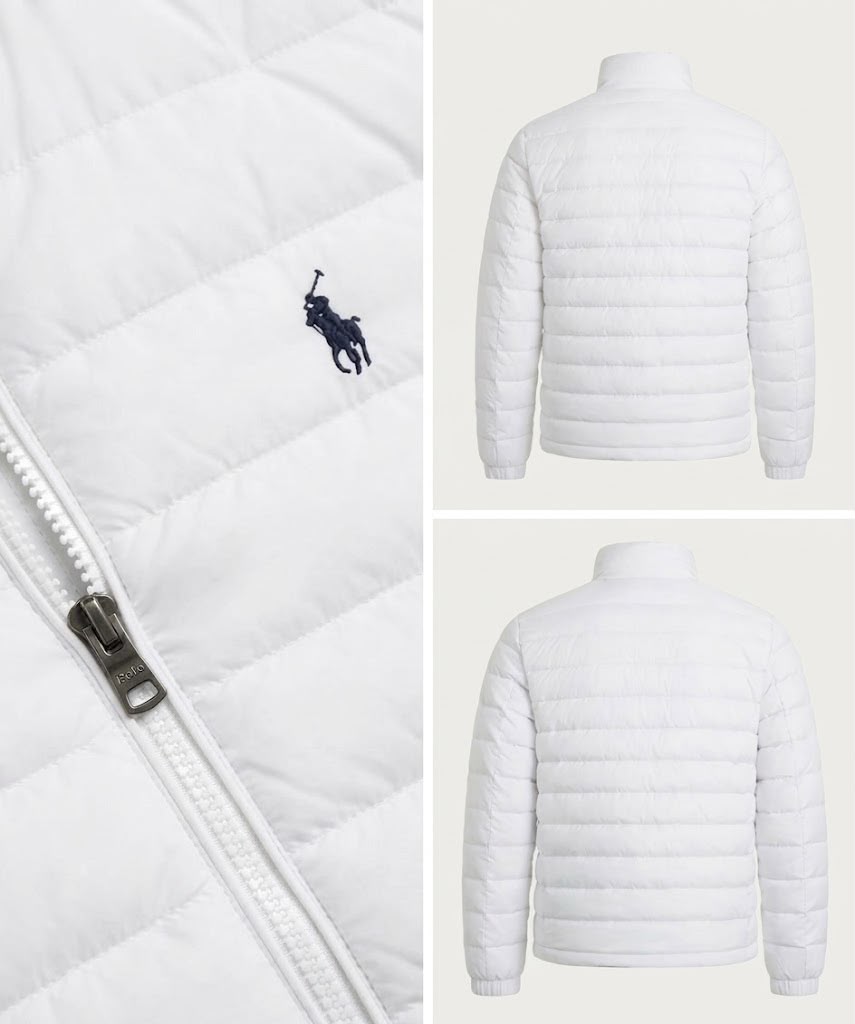 Premium Puffer Jacket [ WHITE ]