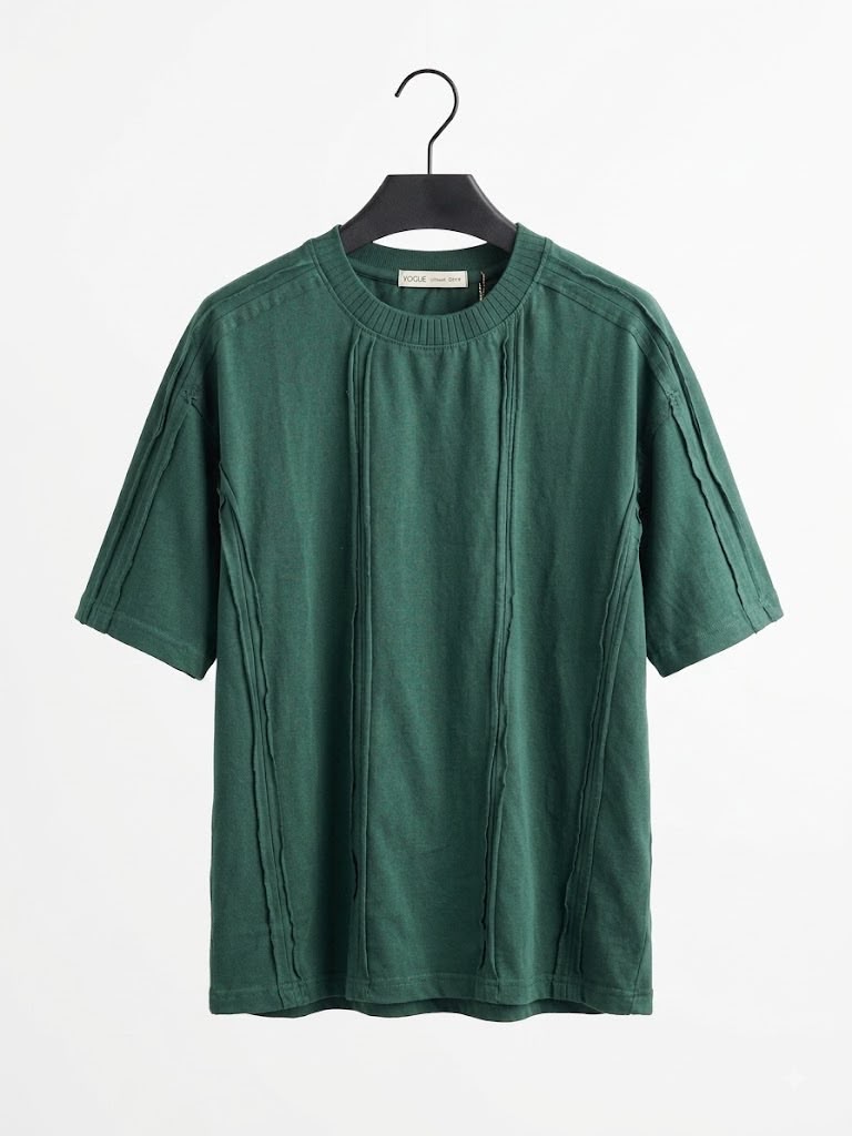 Premium Textured Green Oversized T-Shirt